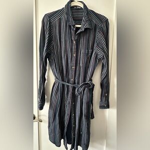 Sonoma Navy, white and pink Dress